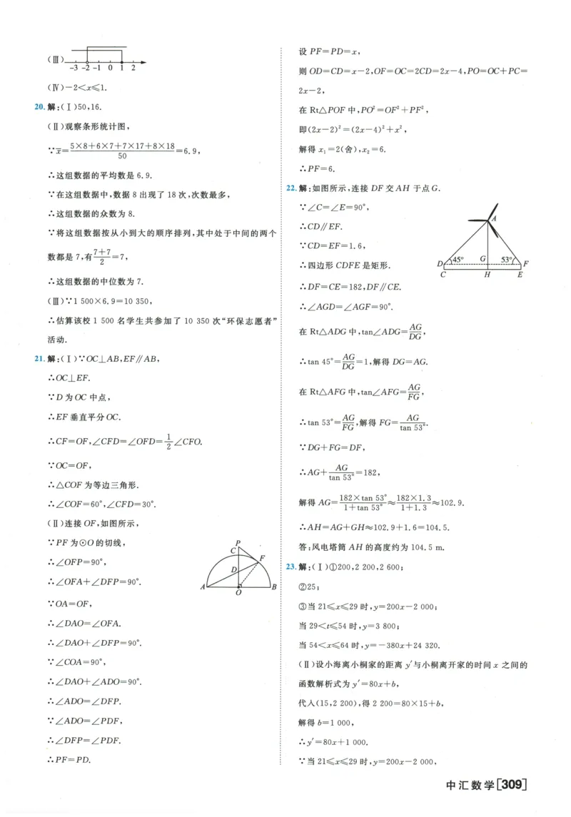 2026《一飞冲天中考模拟试题汇编》数学参考答案_《一飞冲天-中考专项》2026版_一飞冲天-中考模拟试题汇编（2026版）