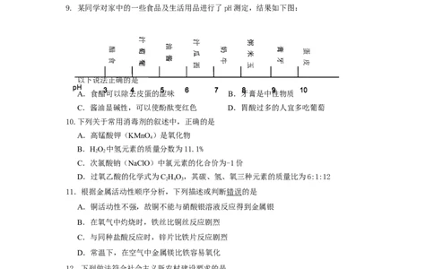 2011年江苏省宿迁市中考化学试题及答案_中考真题_5.化学中考真题2015-2024年_地区卷_江苏省_宿迁中考化学08-22