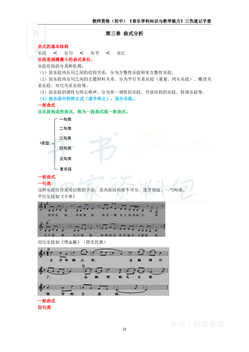 初中音乐王炸秘籍3_教资_初高中2026教资_25下教师资格证_科三初中各科资料汇总_初中音乐王炸秘籍