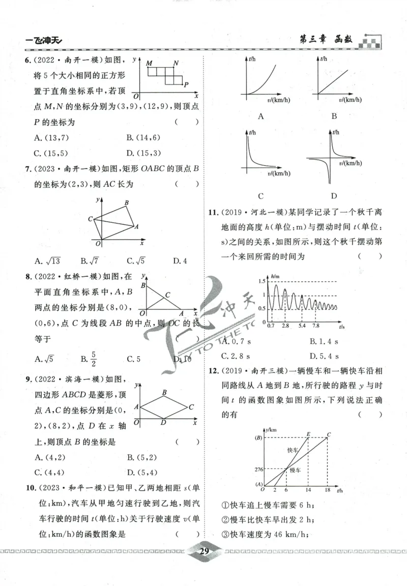 一飞冲天-中考专项精品试题分类-数学_《一飞冲天-中考专项》2026版_一飞冲天-中考专项精品试题分类（2024版）