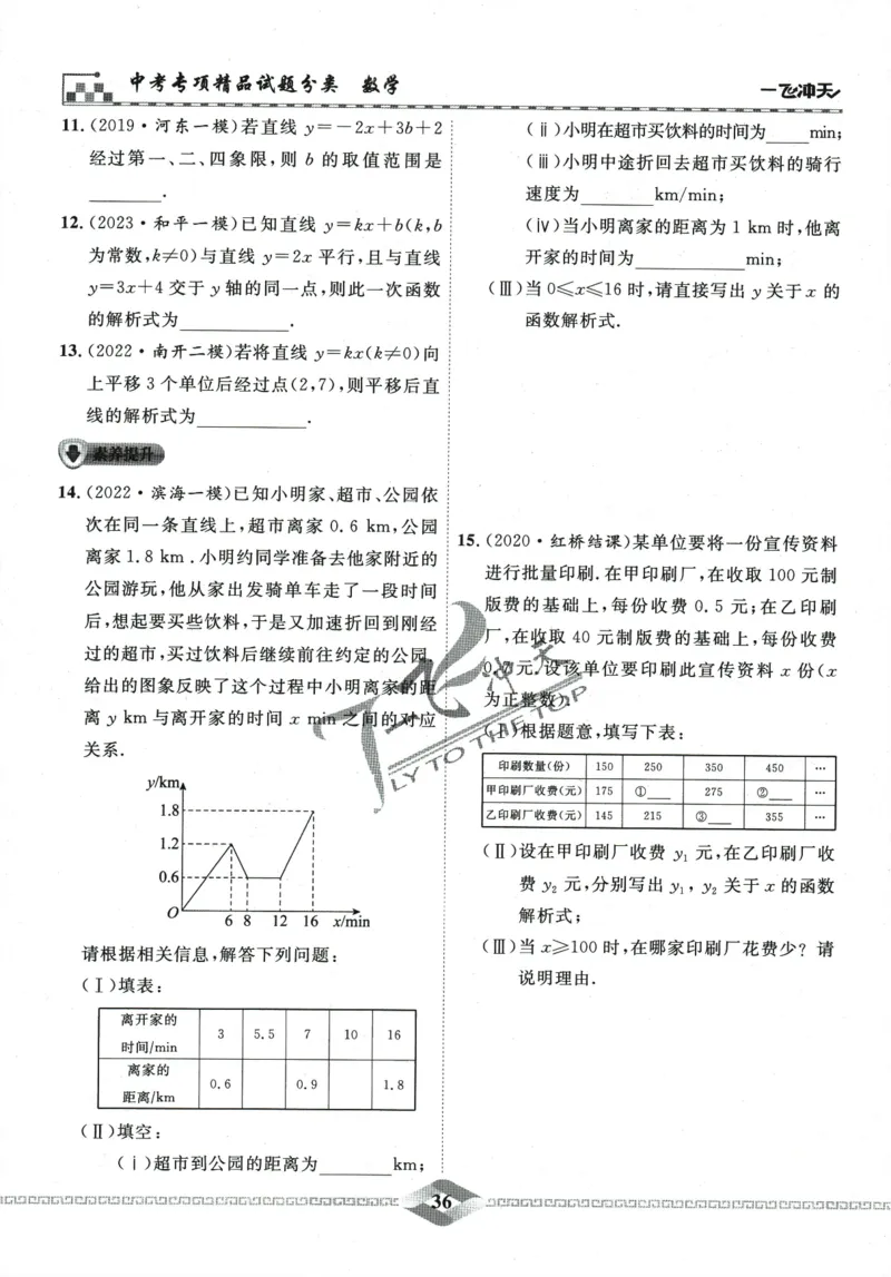 一飞冲天-中考专项精品试题分类-数学_《一飞冲天-中考专项》2026版_一飞冲天-中考专项精品试题分类（2024版）