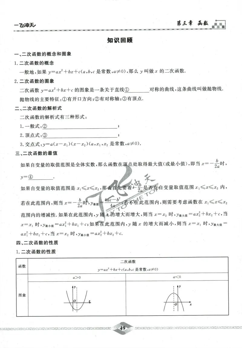 一飞冲天-中考专项精品试题分类-数学_《一飞冲天-中考专项》2026版_一飞冲天-中考专项精品试题分类（2024版）