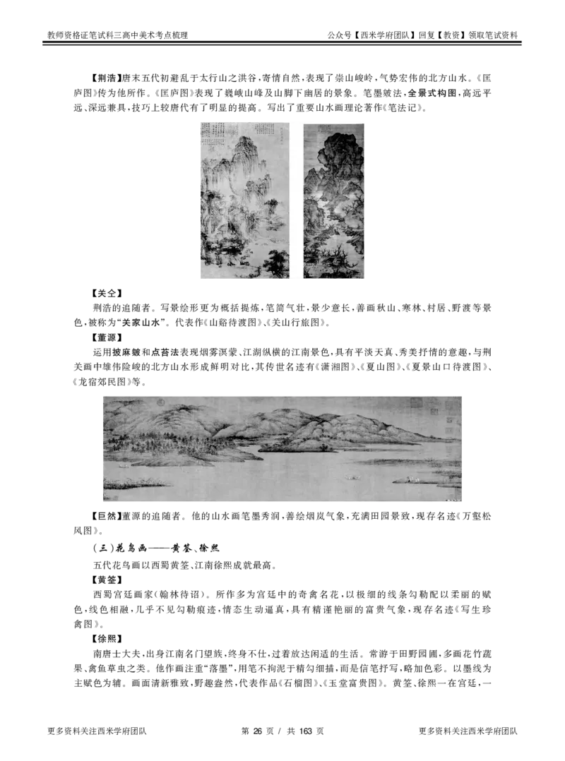 高中美术-考点梳理_教资_25下资料合集二_25下最新科三知识点汇编+思维导图-高中_10.美术_04.考点梳理