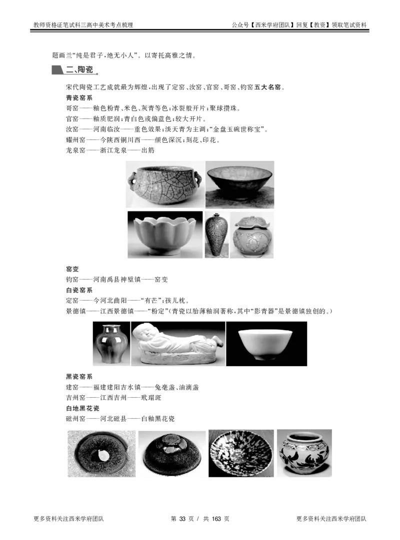 高中美术-考点梳理_教资_25下资料合集二_25下最新科三知识点汇编+思维导图-高中_10.美术_04.考点梳理