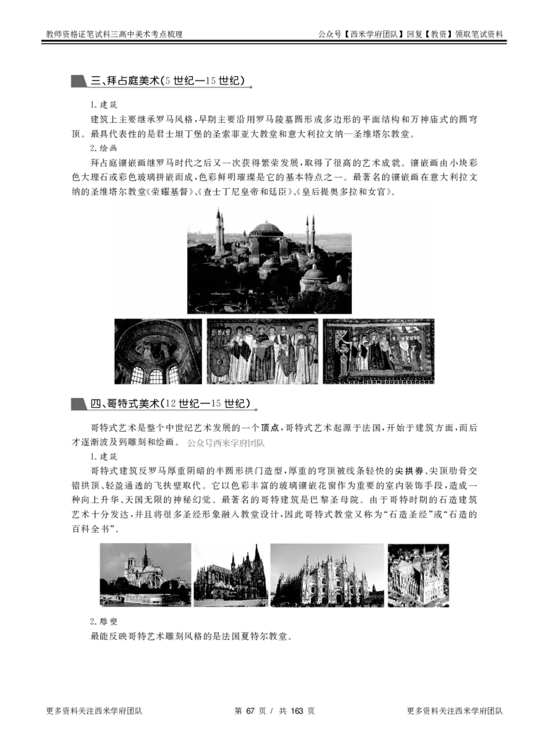 高中美术-考点梳理_教资_25下资料合集二_25下最新科三知识点汇编+思维导图-高中_10.美术_04.考点梳理