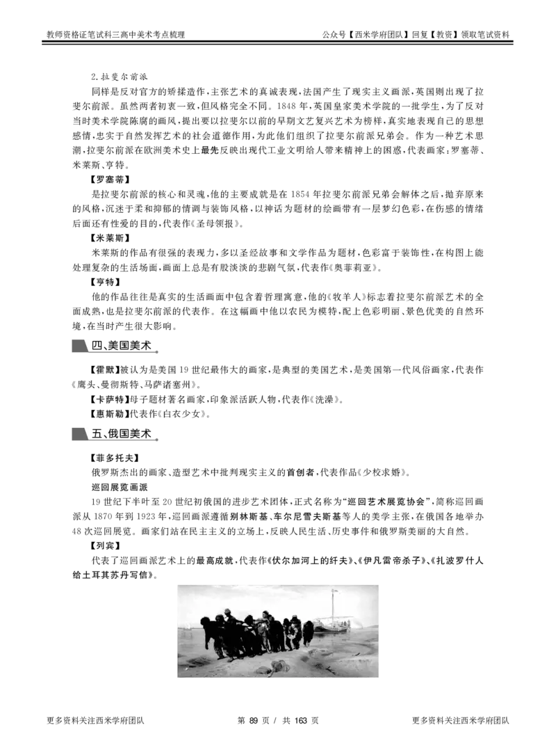 高中美术-考点梳理_教资_25下资料合集二_25下最新科三知识点汇编+思维导图-高中_10.美术_04.考点梳理