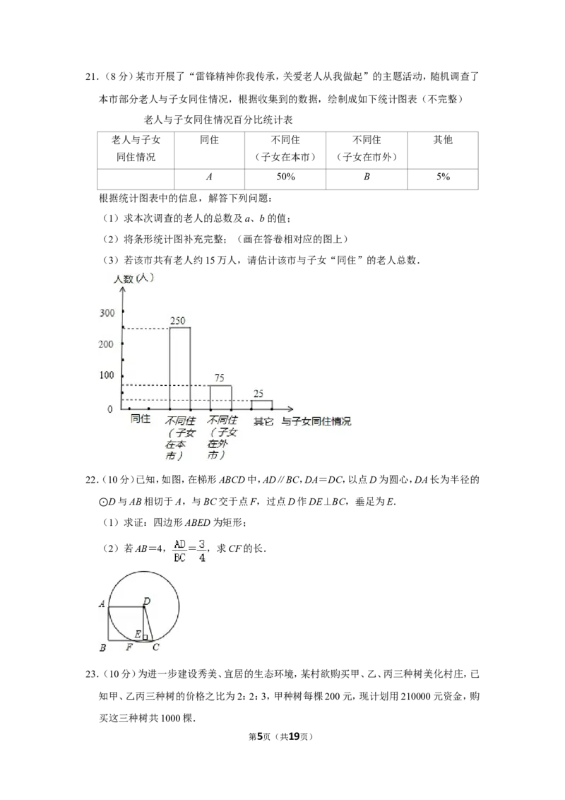 2012年浙江省湖州市中考数学试卷_中考真题_2.数学中考真题2015-2024年_地区卷_浙江省_浙江湖州数学10-22