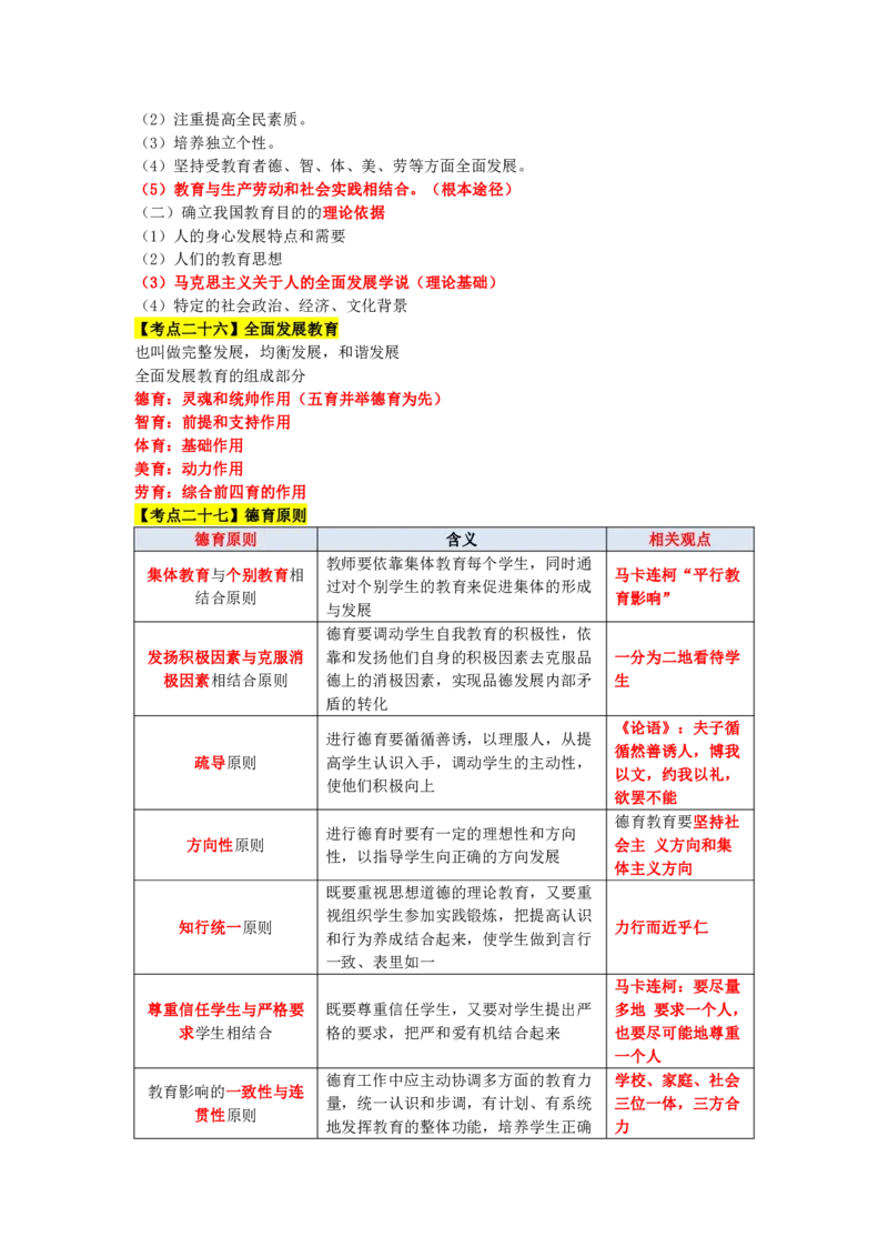 教师资格《中学教育知识与能力》三色速记手册_教资_32教师资格证三色笔记