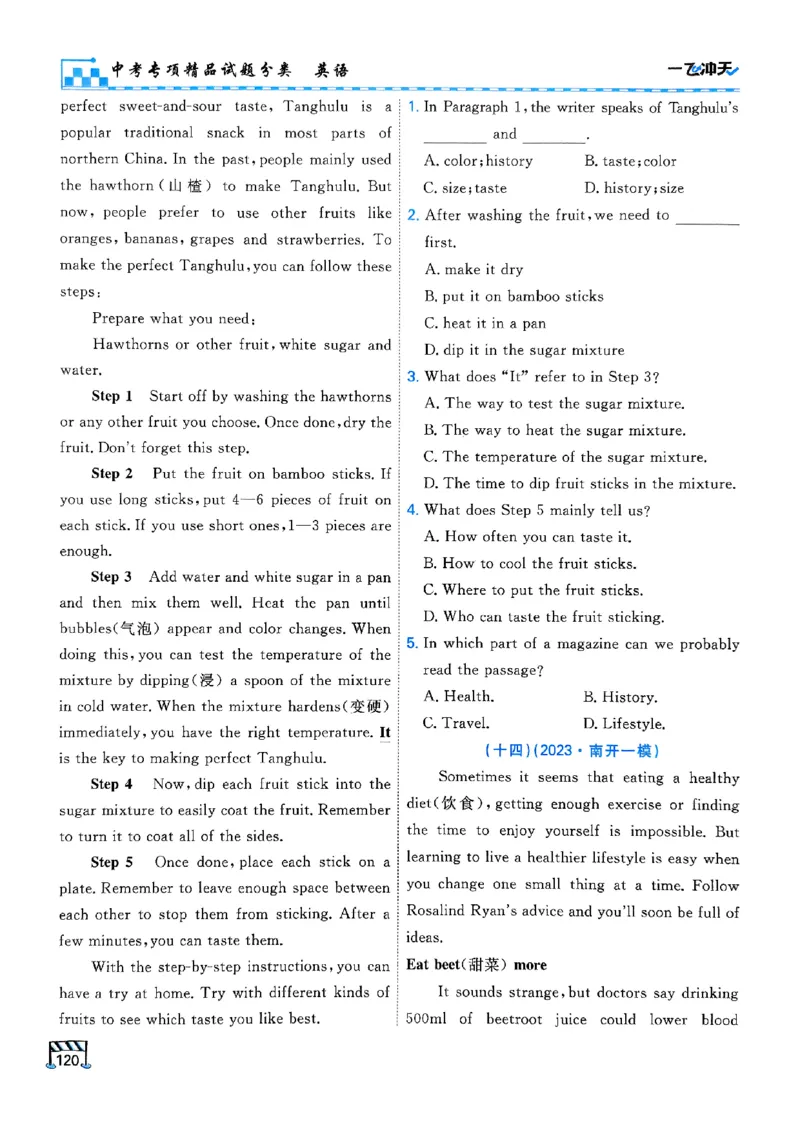 一飞冲天-中考专项精品试题分类-英语_《一飞冲天-中考专项》2026版_一飞冲天-中考专项（2026版）