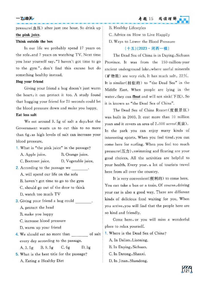 一飞冲天-中考专项精品试题分类-英语_《一飞冲天-中考专项》2026版_一飞冲天-中考专项（2026版）