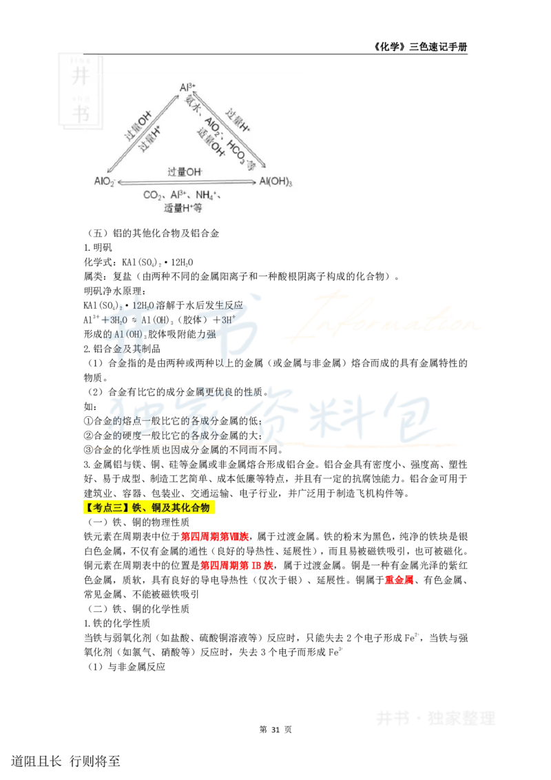 高中化学王炸秘籍5_教资_初高中2026教资_25下教师资格证_科三高中各科资料汇总_井书&middot;独家资料包高中各科资料汇总_井书&middot;独家资料包（高中）化学
