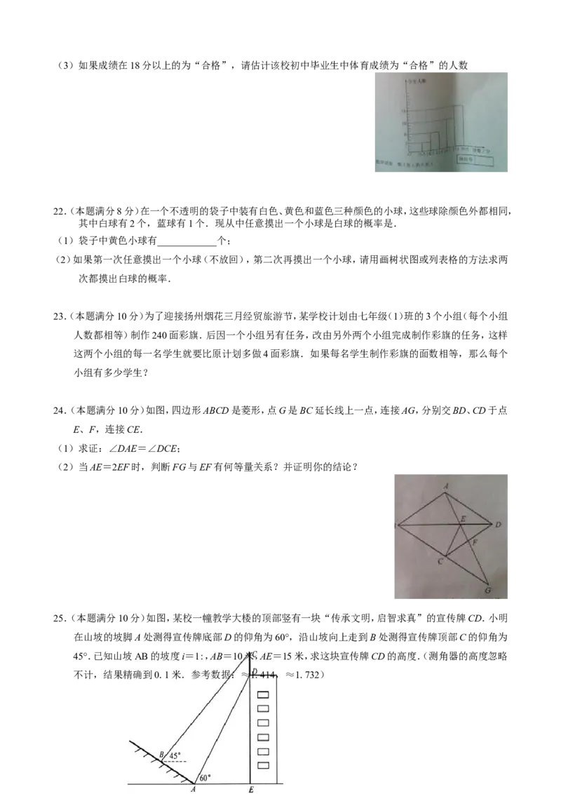 2010年江苏扬州市中考数学试卷及答案_中考真题_2.数学中考真题2015-2024年_地区卷_江苏省_扬州中考数学08-22