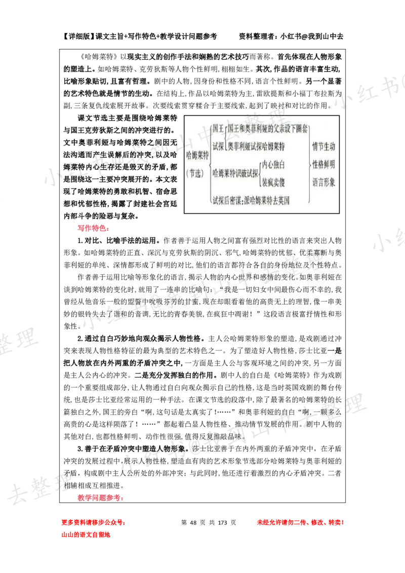 173页新版必修下册课文梳理文件@我到山中去_4-教培资料-26年最新资料-同步更新_初中高中教资_03科三专项（进去保存报考的学科即可）_12小某书热门博主（高中语文）