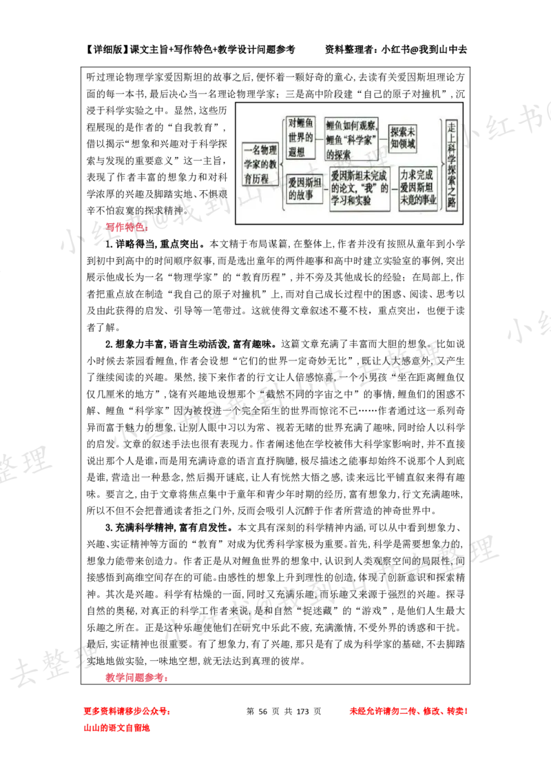 173页新版必修下册课文梳理文件@我到山中去_4-教培资料-26年最新资料-同步更新_初中高中教资_03科三专项（进去保存报考的学科即可）_12小某书热门博主（高中语文）