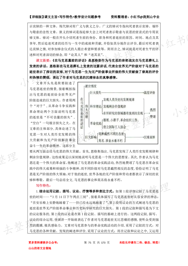 173页新版必修下册课文梳理文件@我到山中去_4-教培资料-26年最新资料-同步更新_初中高中教资_03科三专项（进去保存报考的学科即可）_12小某书热门博主（高中语文）