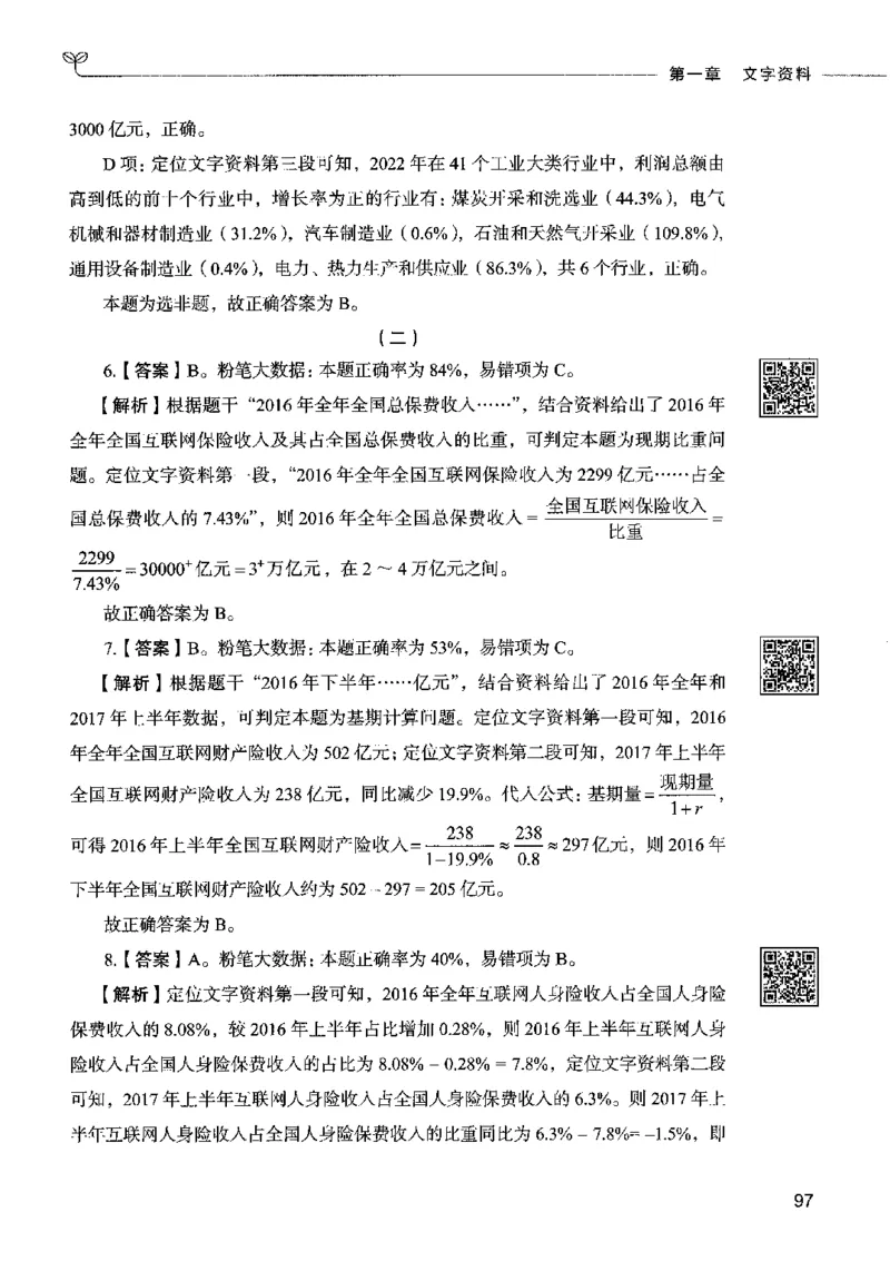 10资料分析（答案）2023年5月版_26吉林考备考资料包_11省考刷题包_04决战行测5000题_行测5000题2023年5月版次