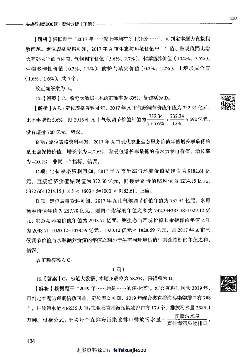 10资料分析（答案）2023年5月版_26吉林考备考资料包_11省考刷题包_04决战行测5000题_行测5000题2023年5月版次