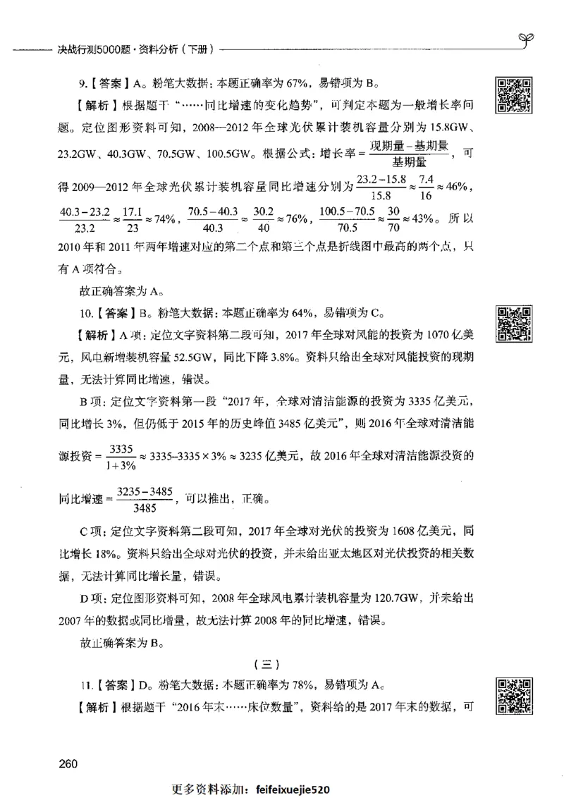 10资料分析（答案）2023年5月版_26吉林考备考资料包_11省考刷题包_04决战行测5000题_行测5000题2023年5月版次