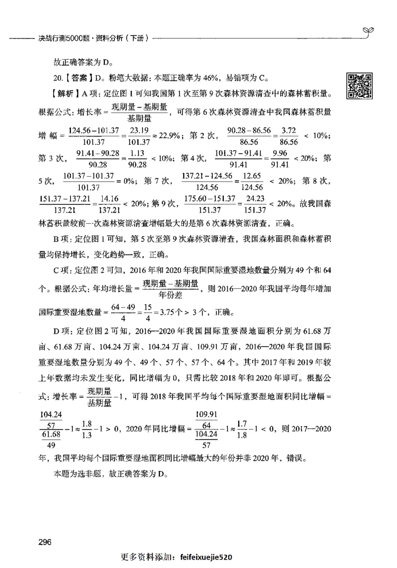 10资料分析（答案）2023年5月版_26吉林考备考资料包_11省考刷题包_04决战行测5000题_行测5000题2023年5月版次