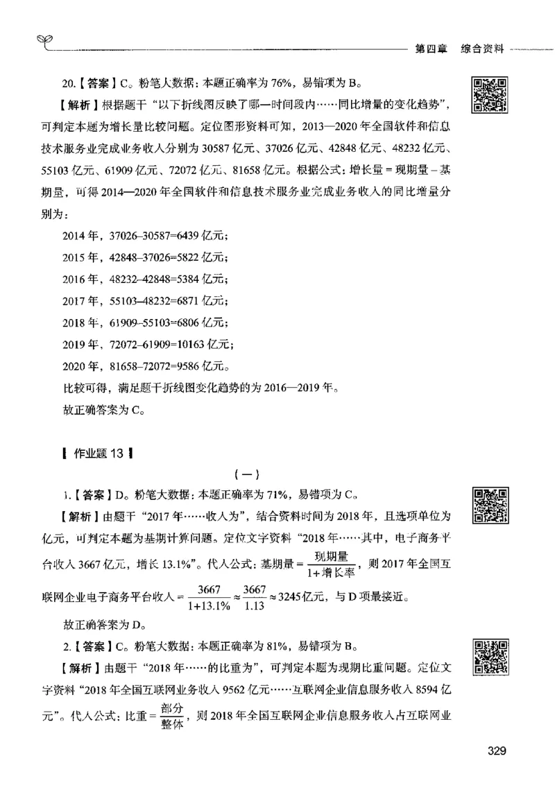 10资料分析（答案）2023年5月版_26吉林考备考资料包_11省考刷题包_04决战行测5000题_行测5000题2023年5月版次