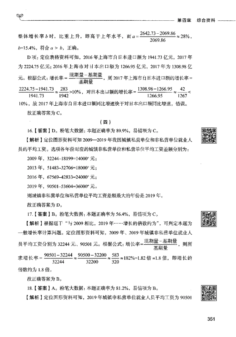 10资料分析（答案）2023年5月版_26吉林考备考资料包_11省考刷题包_04决战行测5000题_行测5000题2023年5月版次