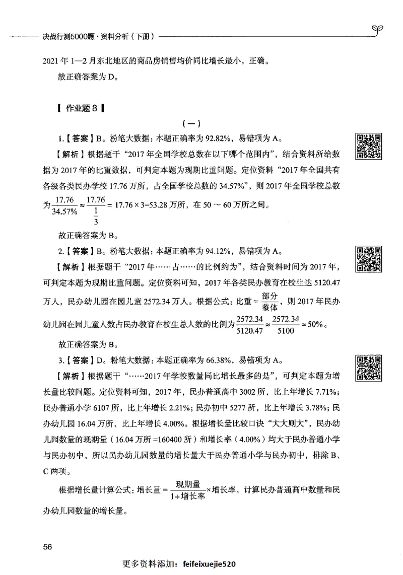 10资料分析（答案）2023年5月版_26吉林考备考资料包_11省考刷题包_04决战行测5000题_行测5000题2023年5月版次