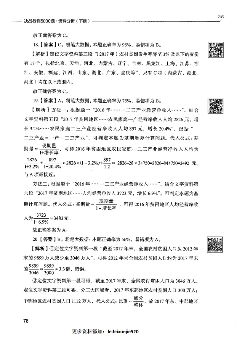 10资料分析（答案）2023年5月版_26吉林考备考资料包_11省考刷题包_04决战行测5000题_行测5000题2023年5月版次