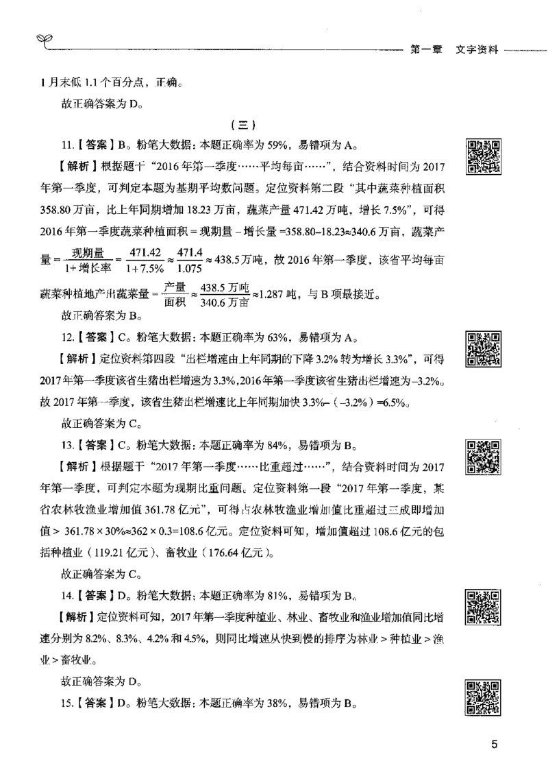 10资料分析（答案）2023年5月版_26吉林考备考资料包_11省考刷题包_04决战行测5000题_行测5000题2023年5月版次