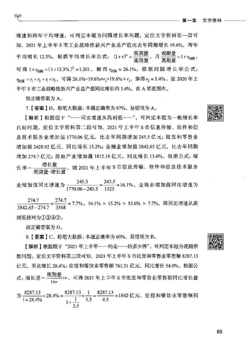 10资料分析（答案）2023年5月版_26吉林考备考资料包_11省考刷题包_04决战行测5000题_行测5000题2023年5月版次
