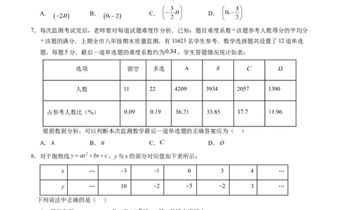 数学（四川成都卷）（考试版A4）_2数学总复习_赠送：2024中考模拟题数学_一模_数学（四川成都卷）-2024年中考第一次模拟考试