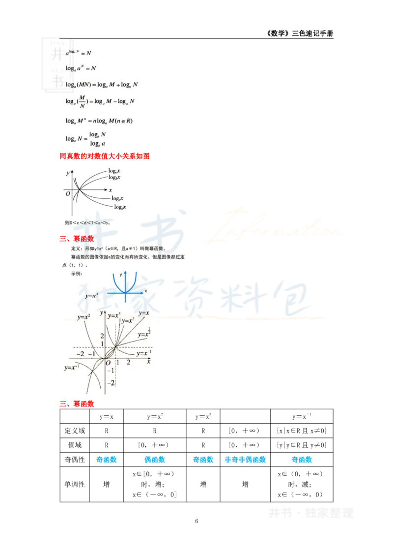 井书&middot;独家资料包教师资格《（高中）数学》三色速记手册（独家整理）_教资_初高中2026教资_25下教师资格证_科三高中各科资料汇总_井书&middot;独家资料包高中各科资料汇总