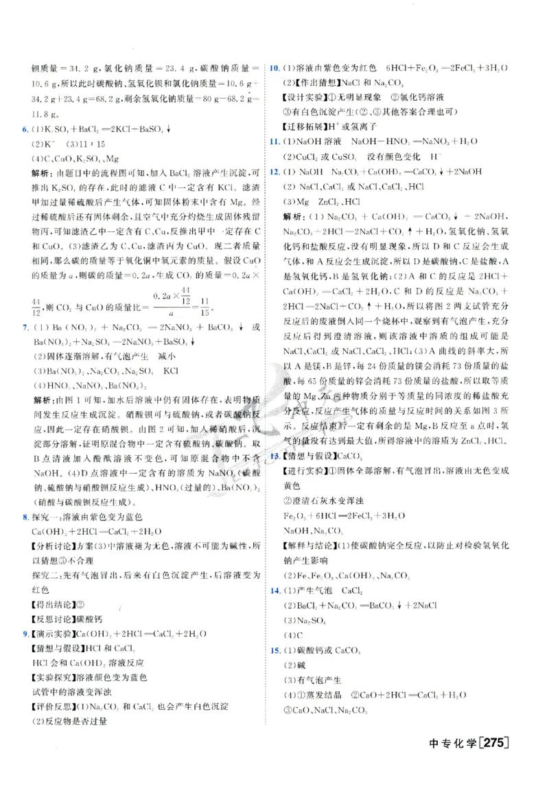 2025《一飞冲天-中考专项》化学答案_《一飞冲天-中考专项》2026版_一飞冲天-中考专项（2025版）