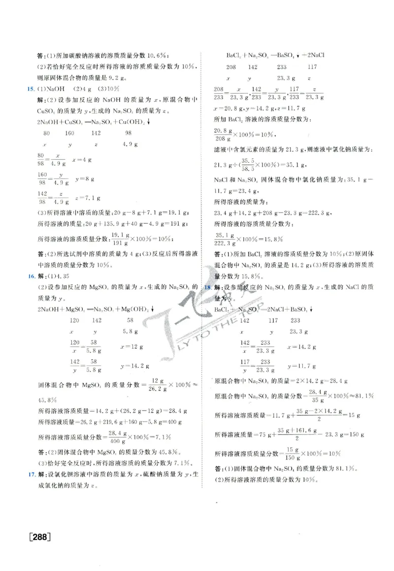 2025《一飞冲天-中考专项》化学答案_《一飞冲天-中考专项》2026版_一飞冲天-中考专项（2025版）