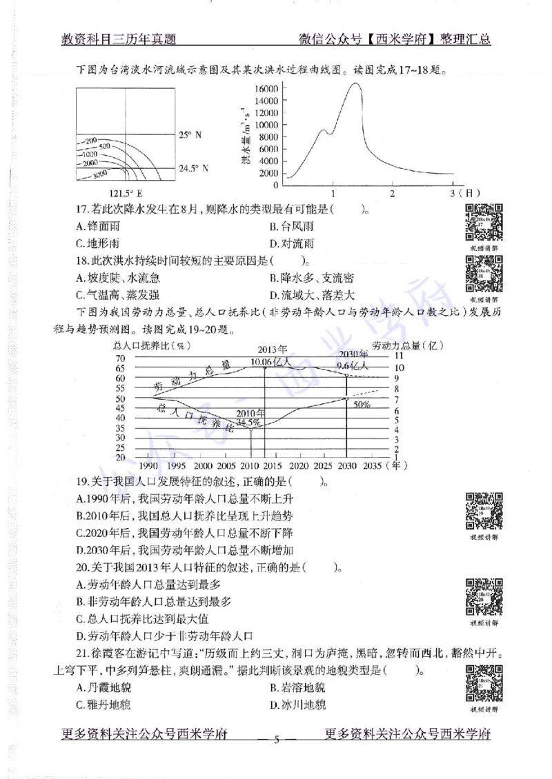 16下-19年上-初中地理-真题及答案解析_4-教培资料-26年最新资料-同步更新_科一科二电子资料合集中小幼（笔记真题知识点汇总等）文件多，按需保存_各机构笔记合集（中小幼）推荐