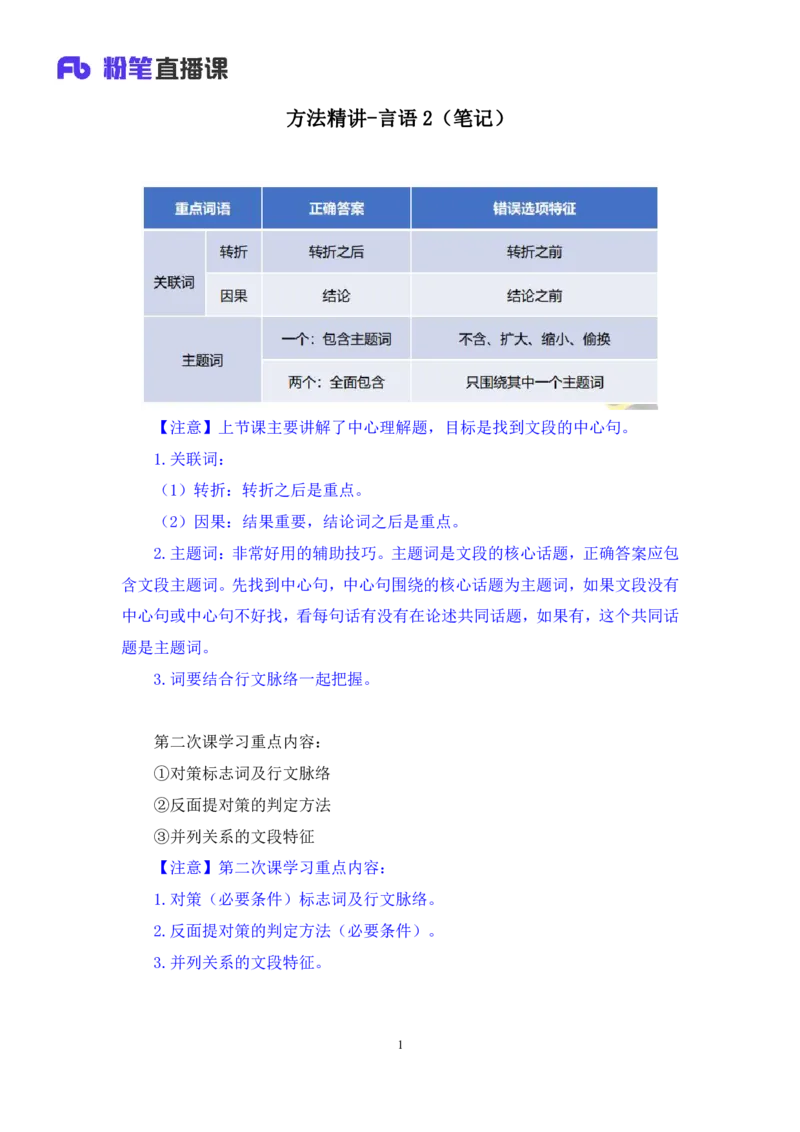2024.04.16+方法精讲-言语2+欧阳+（笔记）（笔试系统班图书大礼包：2025国考4期）_2026考公资料_（10）粉笔_2025粉笔国考省考980（课＋笔记）_粉笔980（25多省）_3.名师理论录播课_言语理解