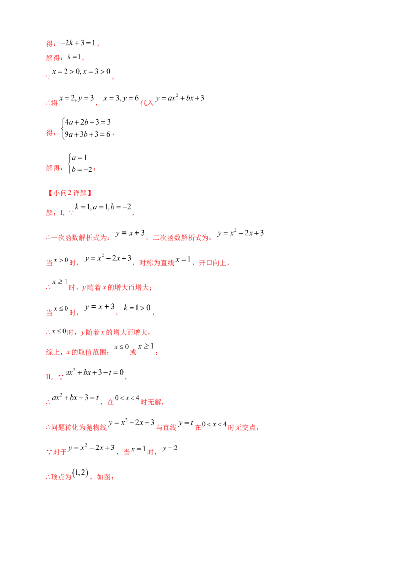 专题13二次函数的综合题（解析版）_2数学总复习_2025中考复习资料_（2025年中考复习全国通用）2024年中考数学真题专题分类精选汇编