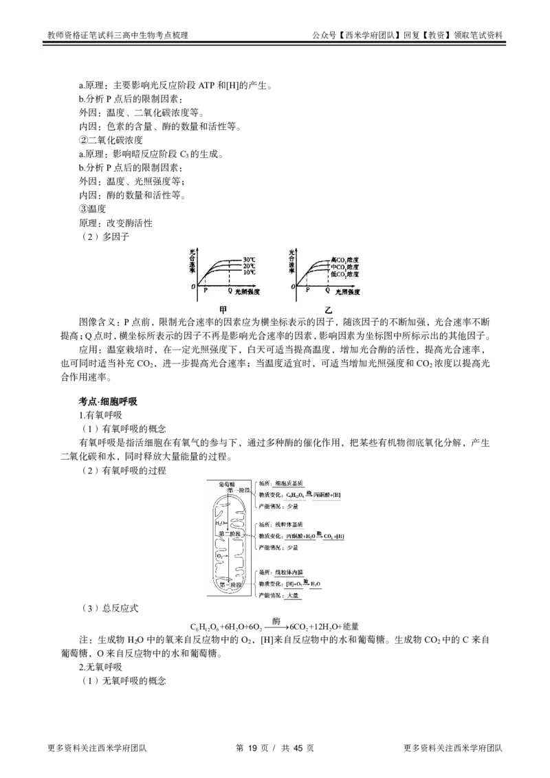 高中生物-考点梳理1_教资_25下资料合集二_25下最新科三知识点汇编+思维导图-高中_09.生物_04.考点梳理