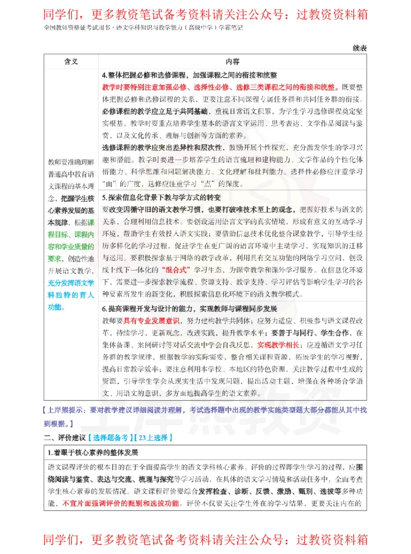 高中语文-课程标准_教资_初高中2026教资_26上资料（持续更新）_高中科三_高中科目三资料包合集②_高中语文