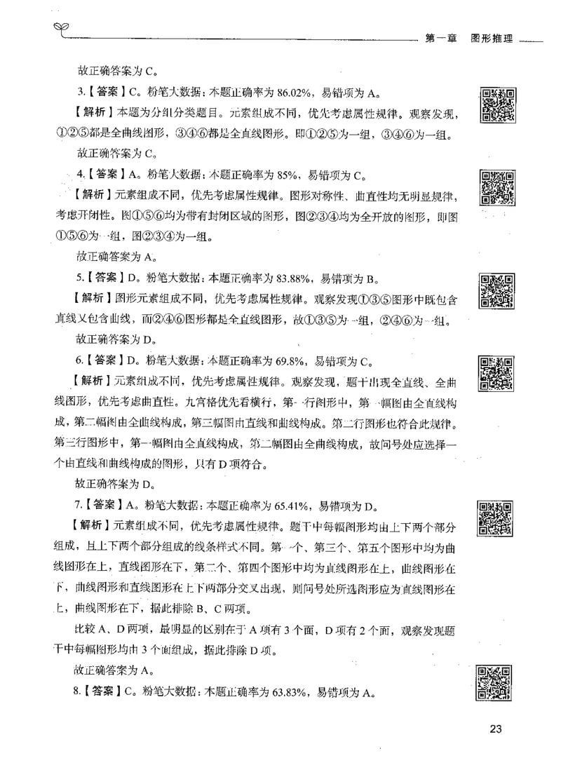 06判断推理（答案）_26吉林考备考资料包_11省考刷题包_04决战行测5000题_行测5000题2021年7月版次