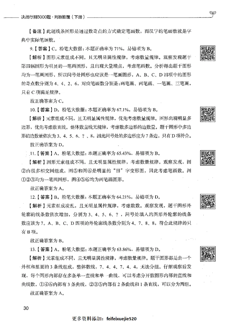 06判断推理（答案）_26吉林考备考资料包_11省考刷题包_04决战行测5000题_行测5000题2021年7月版次