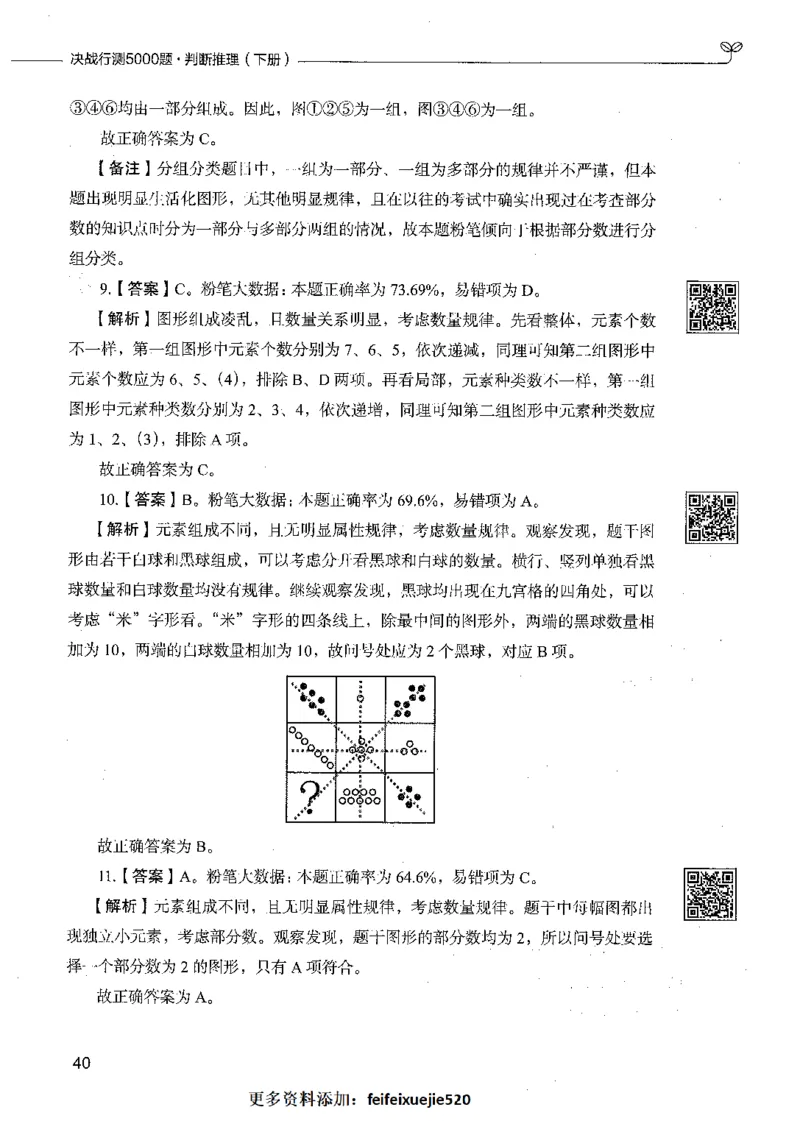 06判断推理（答案）_26吉林考备考资料包_11省考刷题包_04决战行测5000题_行测5000题2021年7月版次