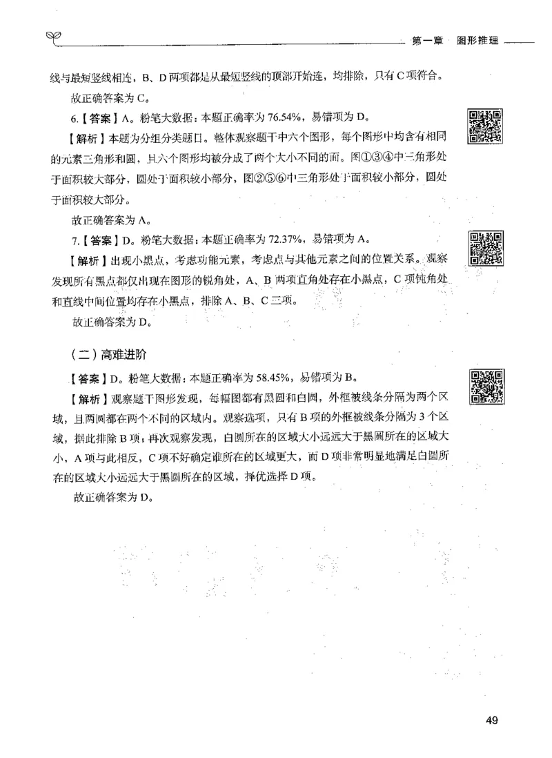 06判断推理（答案）_26吉林考备考资料包_11省考刷题包_04决战行测5000题_行测5000题2021年7月版次