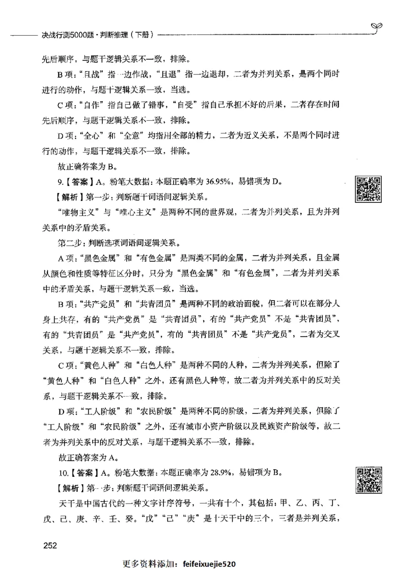 06判断推理（答案）2023年5月版_26吉林考备考资料包_11省考刷题包_04决战行测5000题_行测5000题2023年5月版次