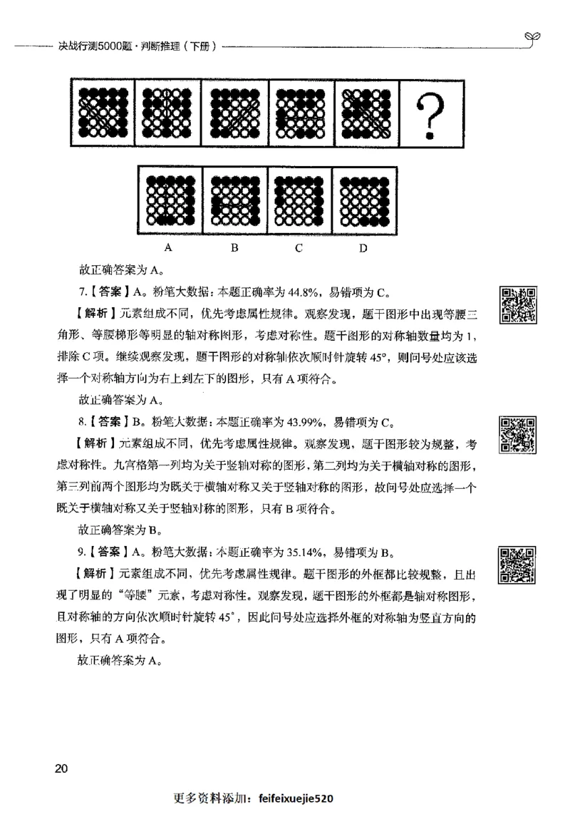 06判断推理（答案）2023年5月版_26吉林考备考资料包_11省考刷题包_04决战行测5000题_行测5000题2023年5月版次