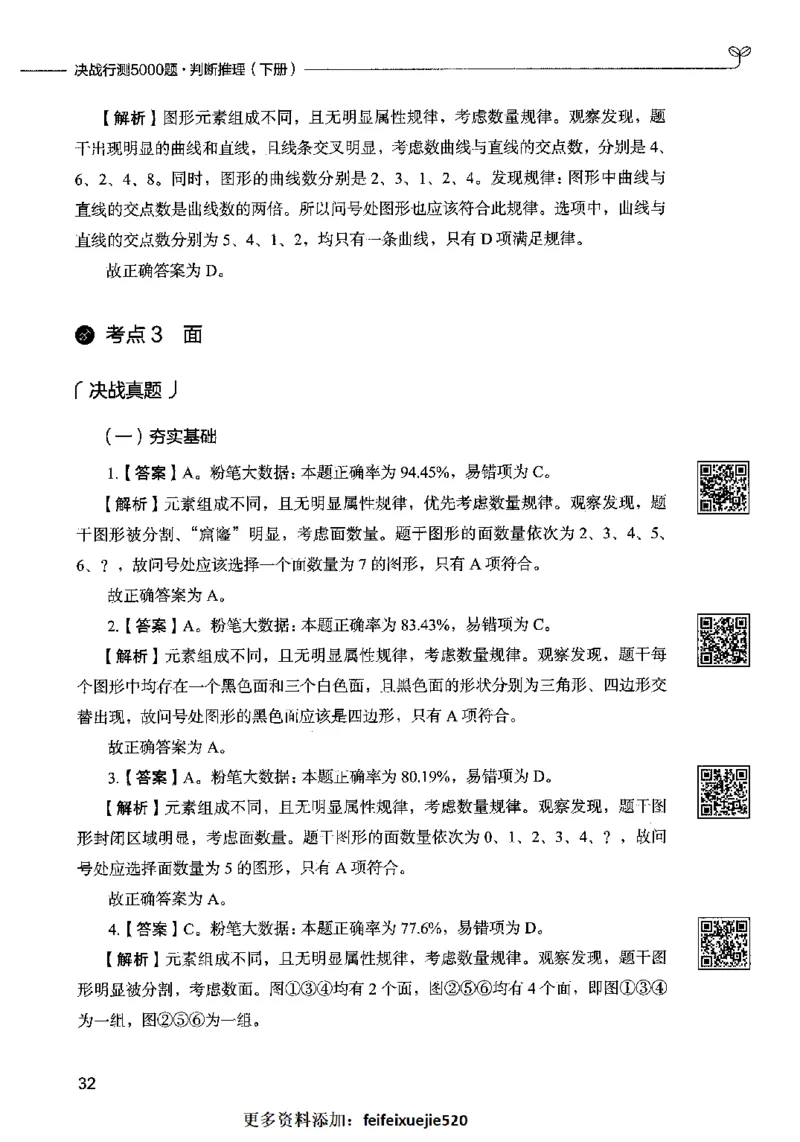 06判断推理（答案）2023年5月版_26吉林考备考资料包_11省考刷题包_04决战行测5000题_行测5000题2023年5月版次