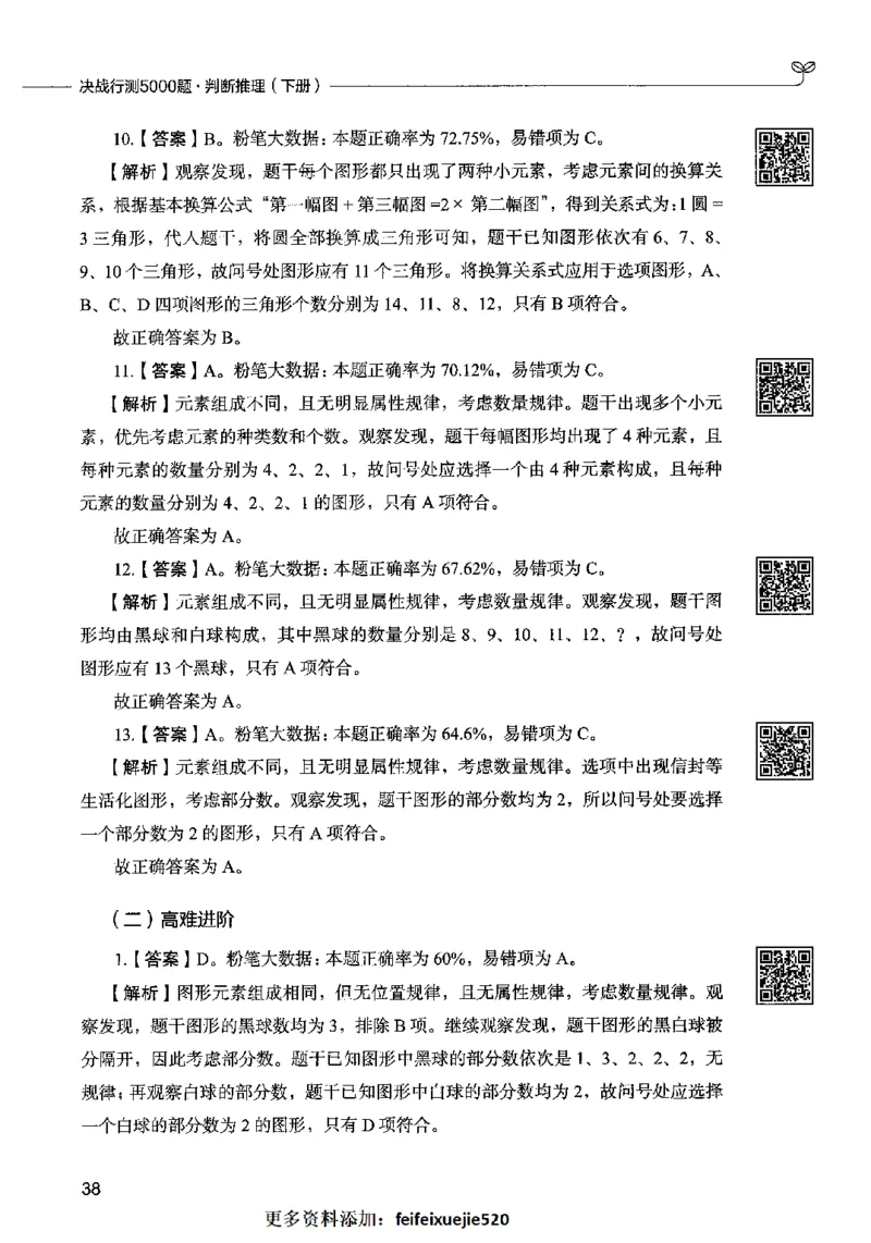 06判断推理（答案）2023年5月版_26吉林考备考资料包_11省考刷题包_04决战行测5000题_行测5000题2023年5月版次