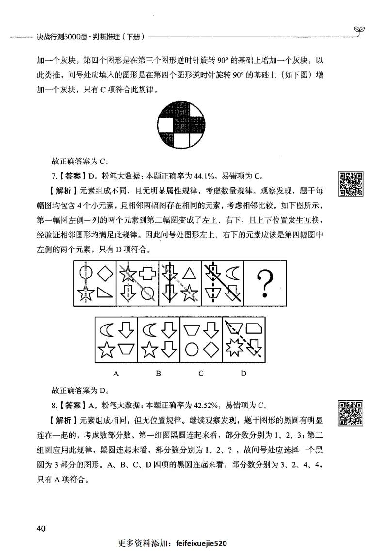 06判断推理（答案）2023年5月版_26吉林考备考资料包_11省考刷题包_04决战行测5000题_行测5000题2023年5月版次