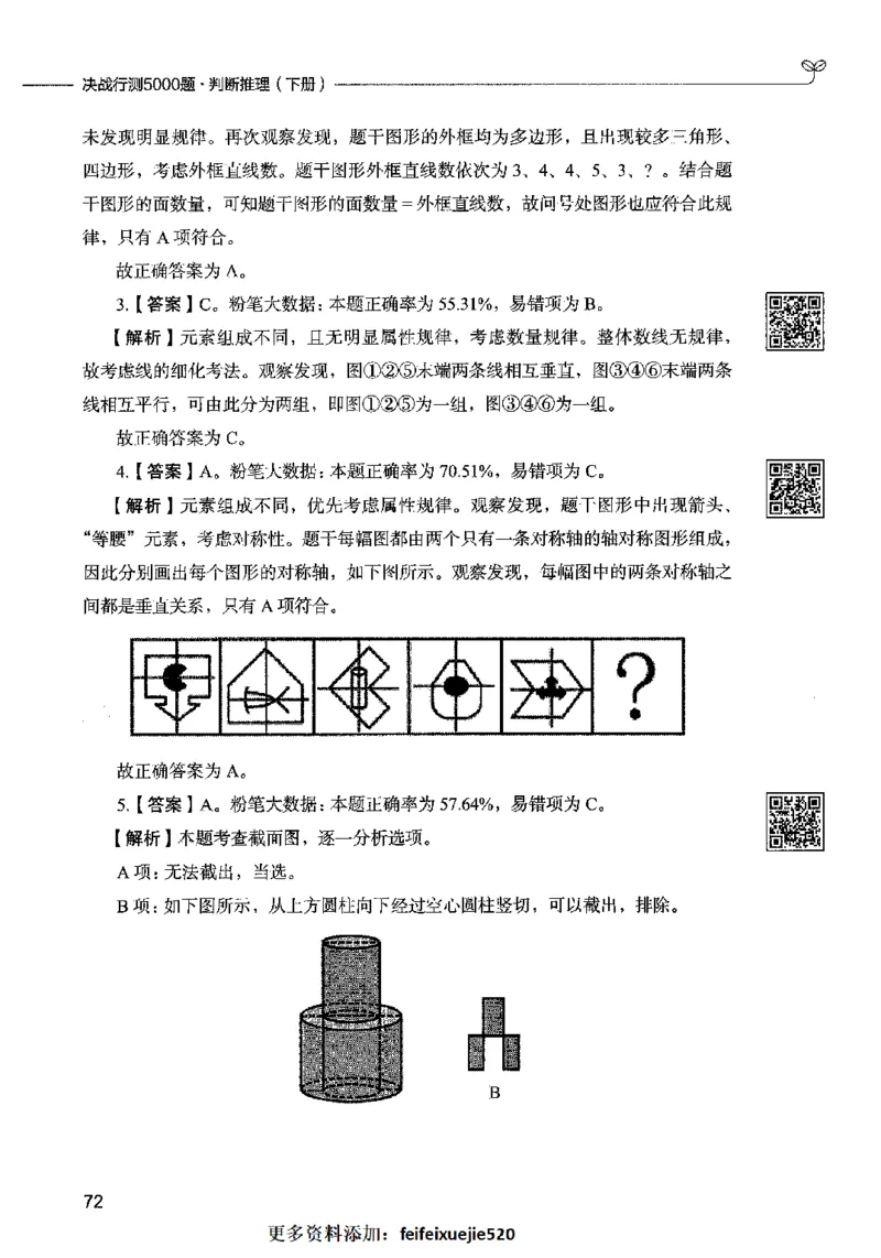 06判断推理（答案）2023年5月版_26吉林考备考资料包_11省考刷题包_04决战行测5000题_行测5000题2023年5月版次