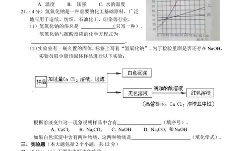 2012年重庆市中考化学试卷(含答案)_中考真题_5.化学中考真题2015-2024年_地区卷_重庆中考化学08-22