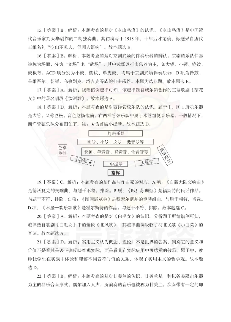 初中音乐考前冲刺试卷及答案解析（一）_教资_36🔥26上：各机构教资笔试押题汇总（西米学府汇总）_26上教资：中学押题汇总(1)_0.中学-考前冲刺3套卷-上A熊（更完）_初中音乐模拟卷